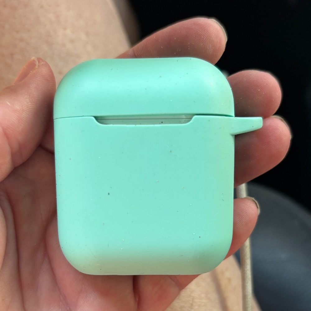 Apple AirPods with Mint Green Case
